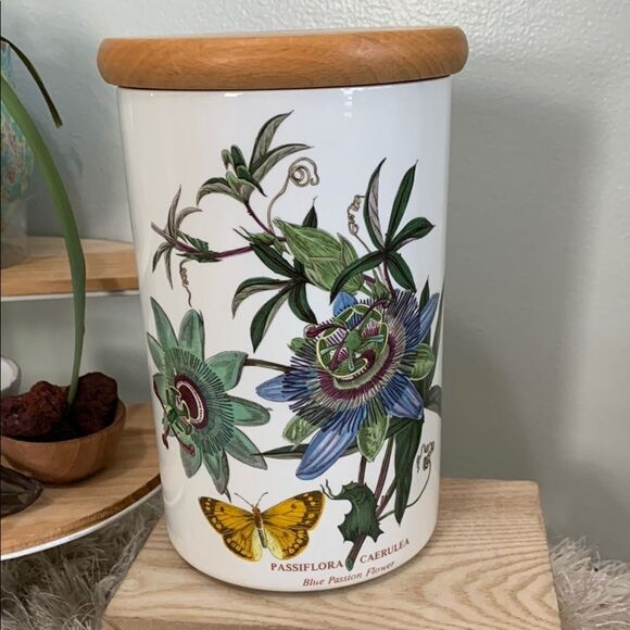 Portmeirion Other - PortmeirionVintage The Botanic Garden 1972 Canister Blue Passion Flower